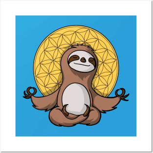 Sloth Meditation Posters and Art